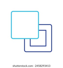 Blue Line Fill vector icon