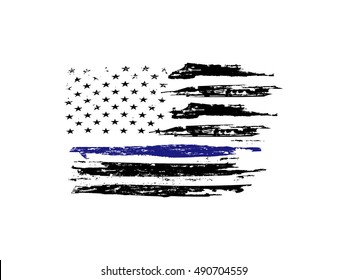 13,731 American Flag Blue Line Images, Stock Photos & Vectors 