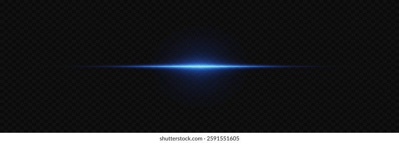 Blue line flash, laser beam effect.