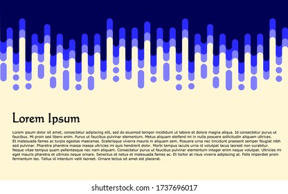 Blue line gradation with text for book cover or any background design.