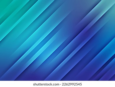 Fondo de plantilla de diseño moderno con gradiente de línea azul. ilustración vectorial. Diseño abstracto.