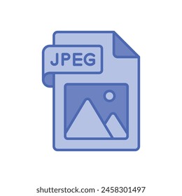 Blauer Strich Bild Datei Vektorgrafik Symbol