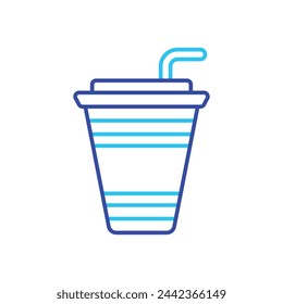 Blue Line Juice vector icon