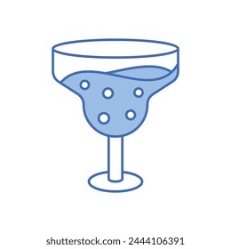 Blue Line Lime Juice vector icon