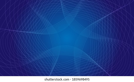 Línea azul sobre fondo azul. ilustración vectorial de línea premium