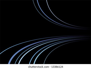 blue line on black