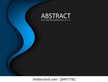 Blue Line On Black Background Dark Stock Vector (Royalty Free