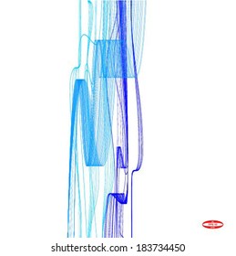 blue line on white background vector