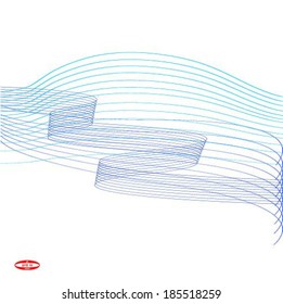 blue line on white background vector