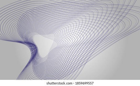 Línea azul sobre fondo blanco. ilustración de vector premium