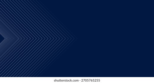 Blue line oval background with glowing arrow lines. Simple shiny blue geometric lines design. Illustrations soft vector