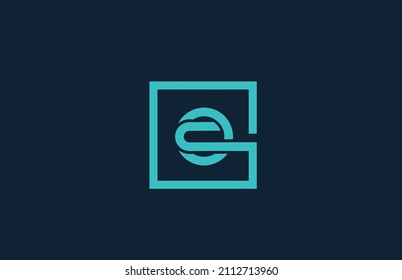 blue line Q alphabet letter logo icon design. Creative template for business and company