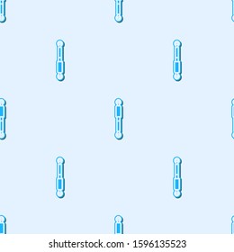 Blue line Shock absorber icon isolated seamless pattern on grey background.  Vector Illustration