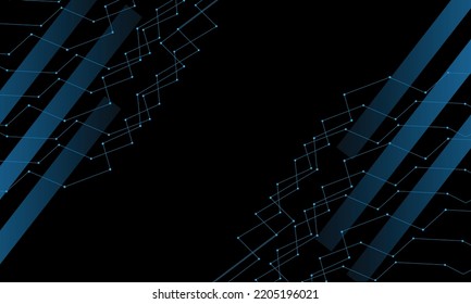 blue line star light background vector illustration