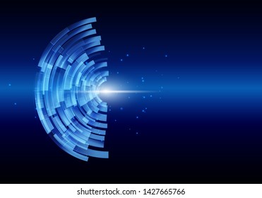 Blue line Technology, Abstract technology digital hi tech concept background.
