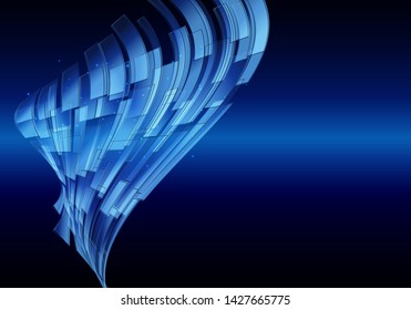 Blue line Technology, Abstract technology digital hi tech concept background.