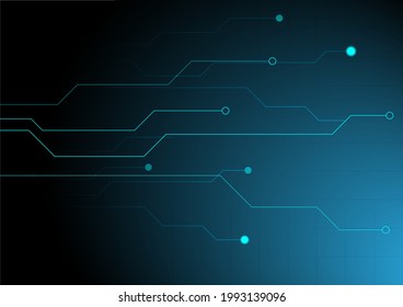 Tecnología de línea azul abstracto concepto de innovación científica fondo vectorial y luz brillante con algunos Elementos de esta imagen