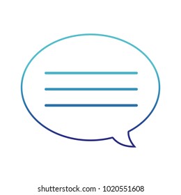 blue line text chat bubble message communication