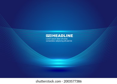 Fondo vectorial de la textura de la línea azul.