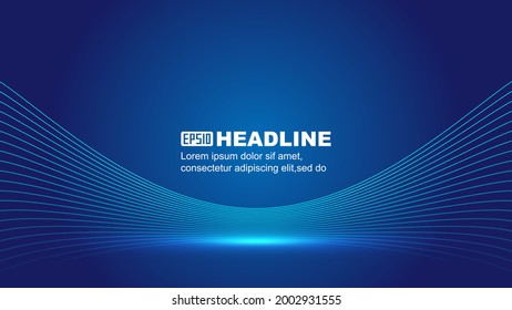 Blue line texture vector background.