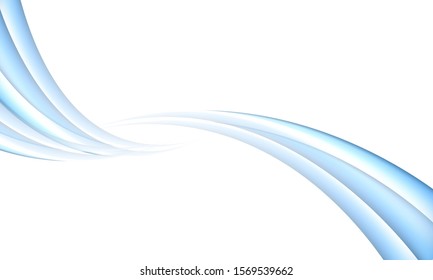 blue line twirl blend frame with white background 