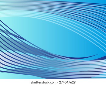 Blue line vector background
