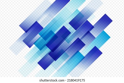 Blue Line Vector Transparent Background. Gradient Tech Stripe Flyer. Digital Element Presentation. Minimal Banner.