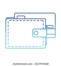 blue line wallet to save credit card currency