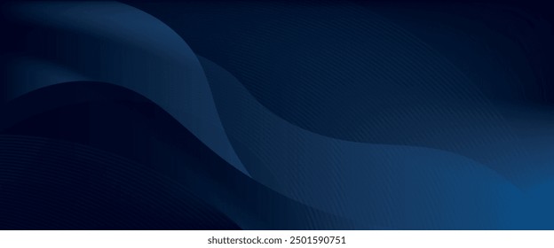 Blue line with white architecture futuristic background minimal concept vector illustration subtle design. vector abstract