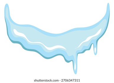 A blue line with a white background