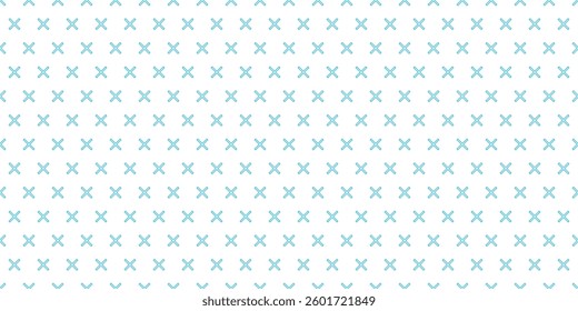 Blue line x pattern seamless