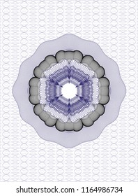 Blue linear rosette