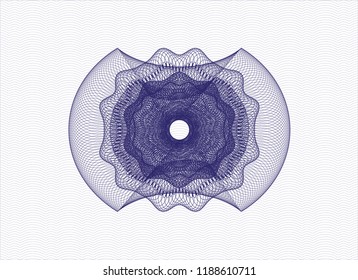 Blue linear rosette
