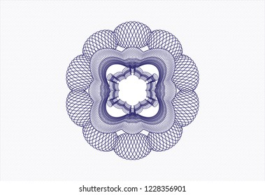 Blue linear rosette