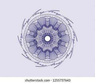 Blue linear rosette