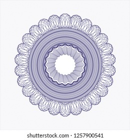 Blue linear rosette
