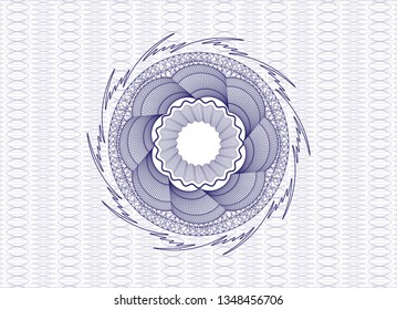 Blue linear rosette