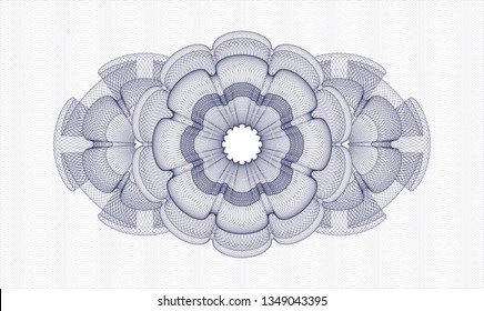 Blue linear rosette