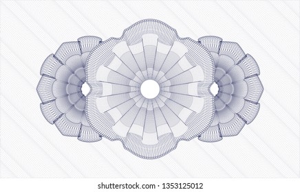 Blue linear rosette