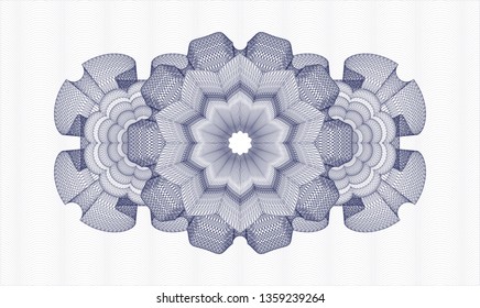 Blue linear rosette