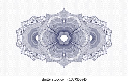 Blue linear rosette