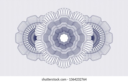 Blue linear rosette