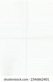 Blue lined paper sheet with folding effect. Vector illustration