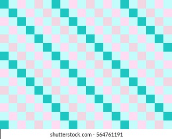blue lined pattern with squares