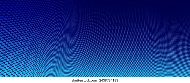 Blue lines in 3D perspective vector abstract background, dynamic linear minimal design, wave lied pattern in dimensional and movement.