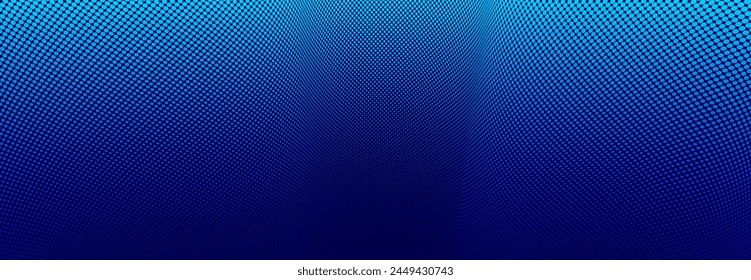 Blue lines in 3D perspective vector abstract background, dynamic linear minimal design, wave lied pattern in dimensional and movement.