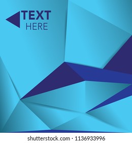 Blue lines abstract background. Digital geometric vector illustration. Good for banners, flyers, posters, brochures.