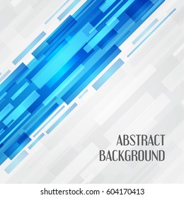 Blue lines abstract background. Digital geometric vector illustration. Good for banners, flyers, posters, brochures.