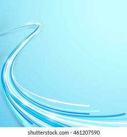 Blue lines   Abstract Technology Background. Geometric concept vector design