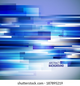 Blue lines abstract vector background. Multilayer.